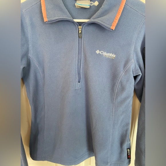 Columbia Titanium Polartec Half Zip Fleece pullover-size Small - Picture 6 of 10